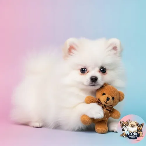 Lindos Bebês de Spitz Alemão Anao
