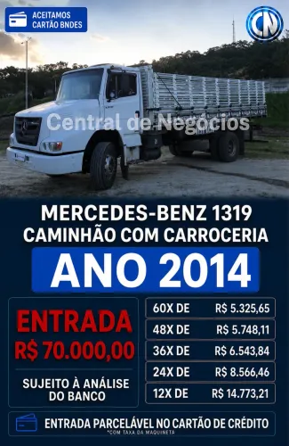 CAMINHÃO ATRON 1319 - 2014 C/ CARROCERIA