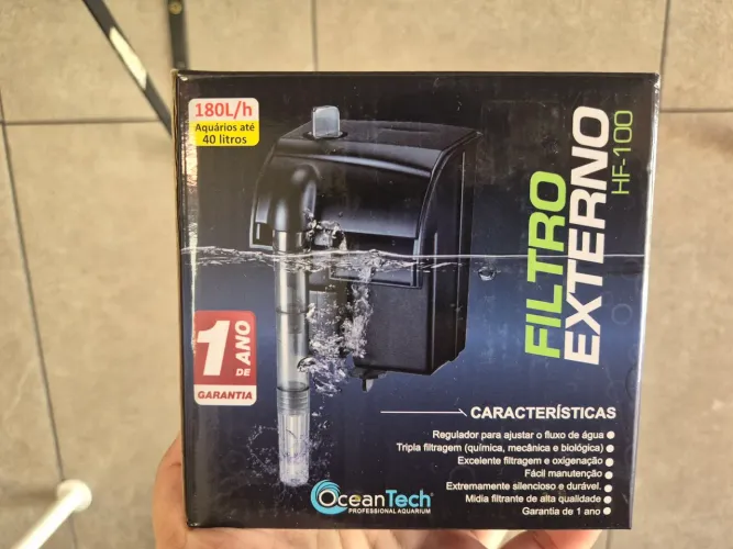 Filtro Externo OceanTech HF-100 (180 L/h) - Excelente Oportunidade