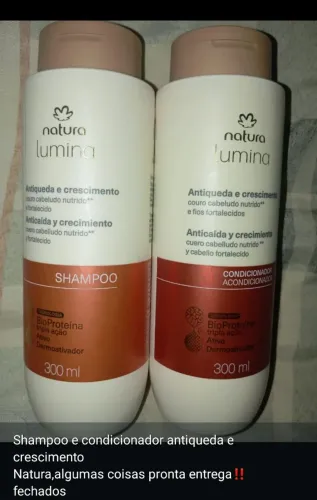 Sabonetes, desodorante,body splash, shampoo e condicionador Natura