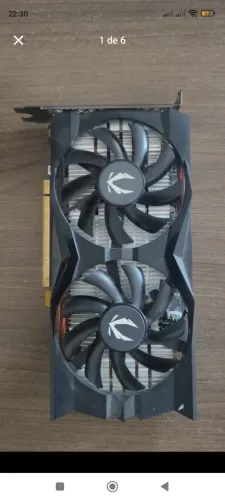 Vendo Placa de Vídeo Geforce GTX 1660 Twin Fan 6GB 192BIT GDDR5