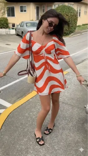 Vestido Laranja Curto