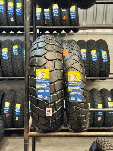 Par de Pneu Michelin 180/55-17 e 120/70-17 Anakee Adventure Tracer 900/Versys 1000 1100