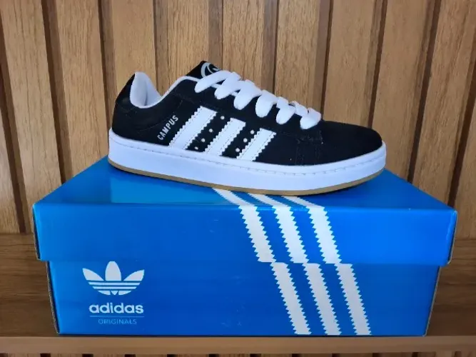 Tênis Adidas Campus 00s Preto/Branco - R$ 60,00 - (LEIA A DESCRIÇÃO)
