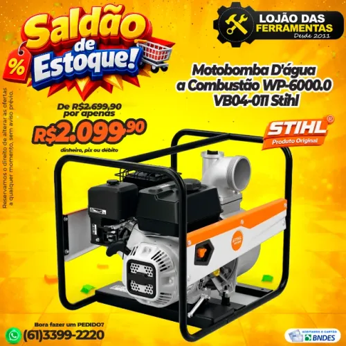 Motobomba D'água a Combustão WP-6000.0 VB04-011 Stihl