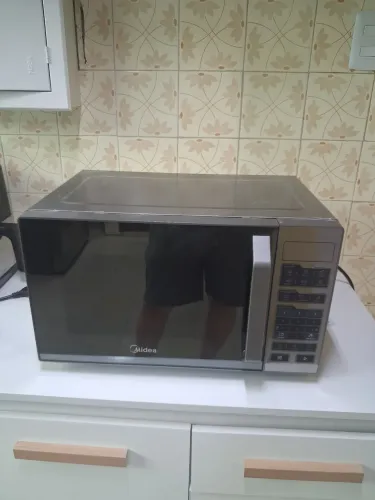Micro-ondas 27L Prata Porta Espelhada SmartPlate Midea