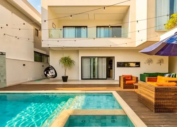 Casa 545m² Art Life Recreio 5 Quartos 4 Suítes, Mobiliada, Piscina com Deck (R$5,1M)