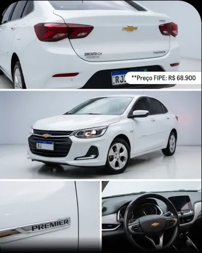 Chevrolet Onix Sedan Plus Premier 1.0 12V TB Flex Aut. 4P 2020