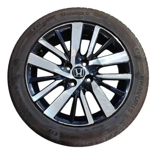 Roda Aro 16 C/pneu Honda City 1.5 Hatch 2022 A 2025 Detalhe Branco
