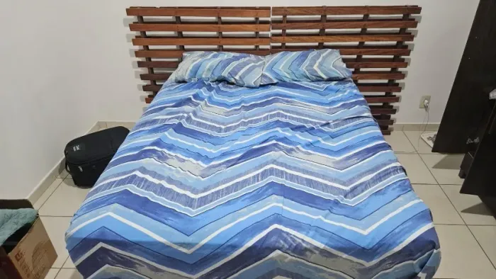 Cama box casal com colchão