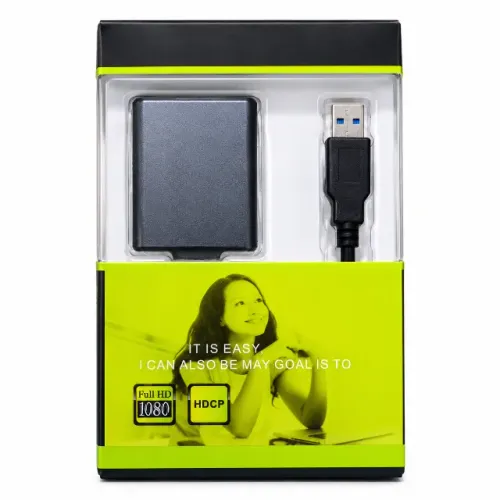 Adaptador Placa De Vídeo Externa USB Para HDMI 1080p Full HD Monitor PC Notebook Modelo US