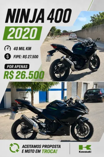 Ninja 400 2020 abaixo da fipe
