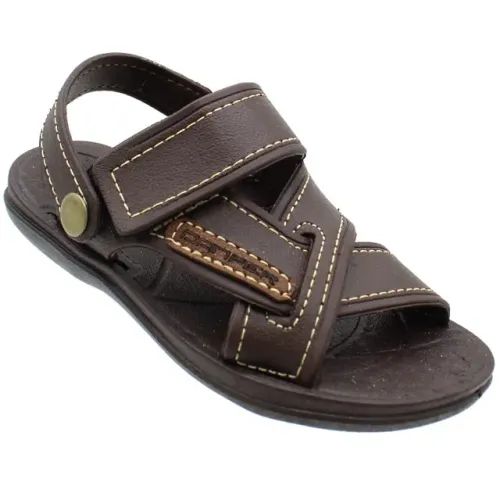 Sandália Masculina Infantil Menino Danper Café Papete D6604C25