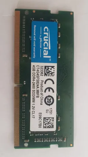 Memória Ram 4gb Ddr4 2666mhz Crucial Para Notebook