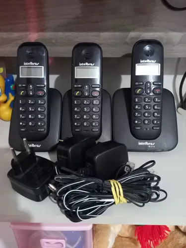 Telefone sem fio com 2 ramais Intelbras