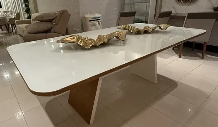 Mesa de jantar retangular