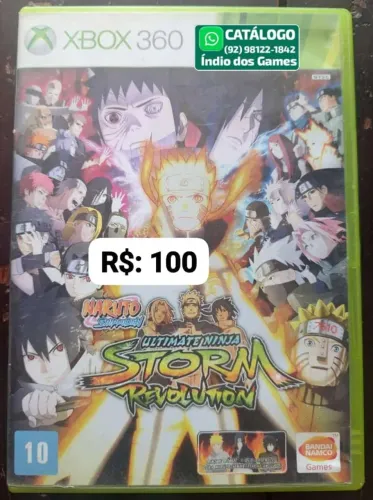 Naruto Ultimate Ninja Storm Revolution = R$: 100