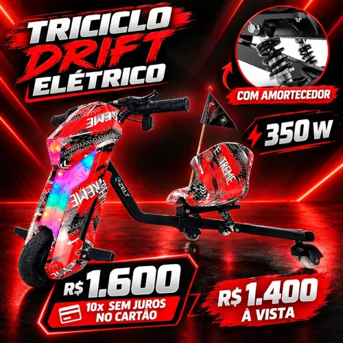 Triciclo drifit elétrico