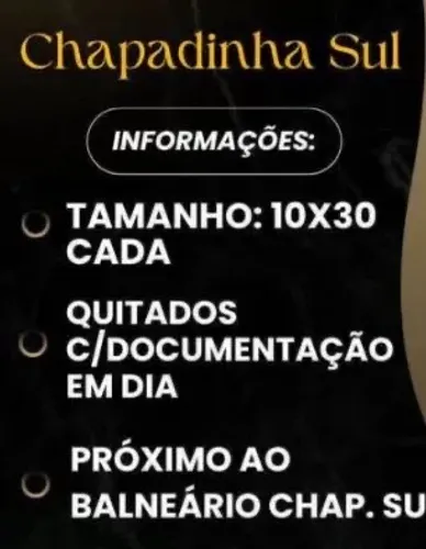 Vendo terreno na chapadinha Sul 