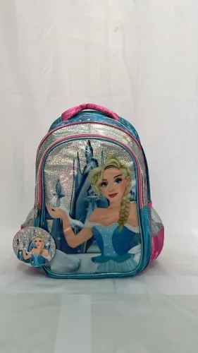 mochila infantil Frozen feminina de costas