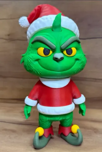Boneco Grinch de Natal Colecionável - Impressão 3D
