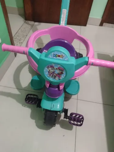 Carrinho de Passeio com Pedal Infantil KEMOTOCA Baby Dog Roxo - KENDY