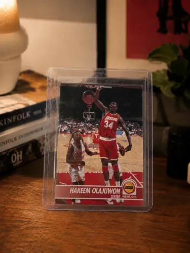 Hakeem Olajuwon 1990-91 NBA Hoops #127 ? Houston Rockets | SkyBox