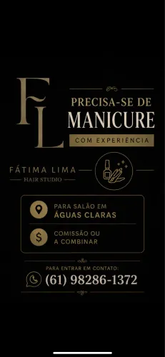 Precisa-se de manicure.