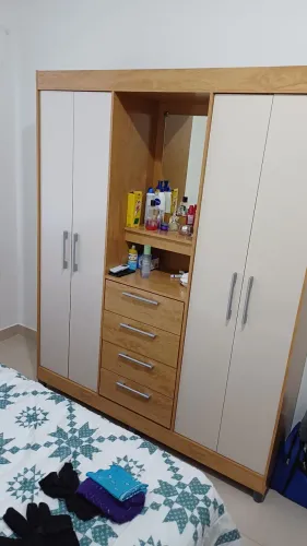 Armário de Quarto 2 portas com espelho