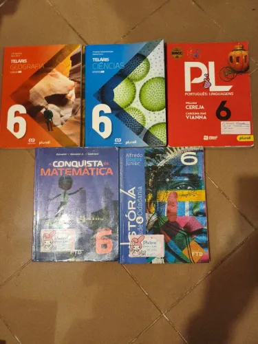 Livros 6o ano do colégio militar