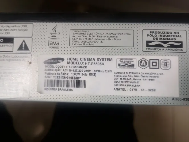 Home cinema system modelos Ht f 5505k