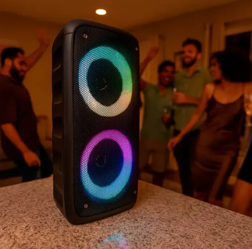 Caixa de som Bluetooth som de muita qualidade