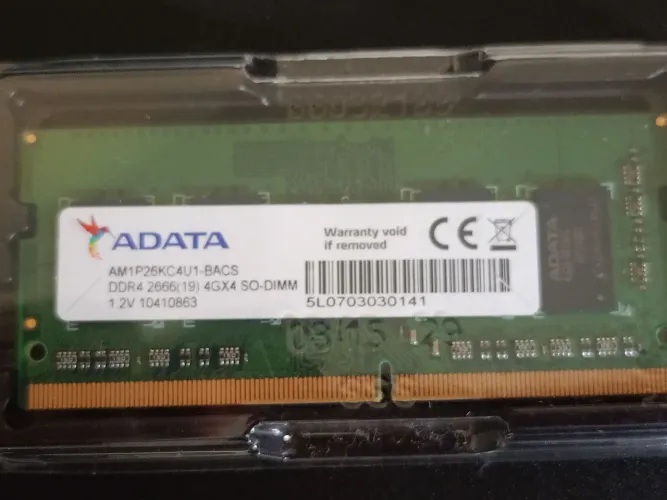 4 gb de memória ram notebook