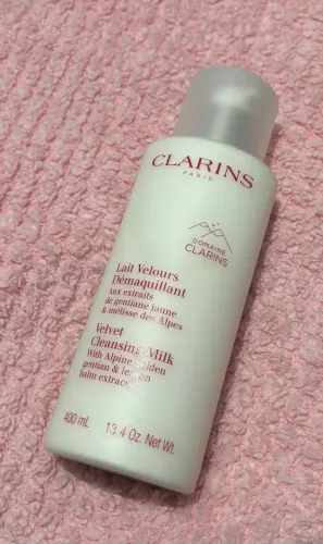 Leite demaquilante Clarins velvet cleansing milk 400ml