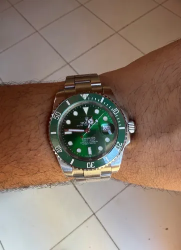Relógio rlx Rolex submariner hulk 