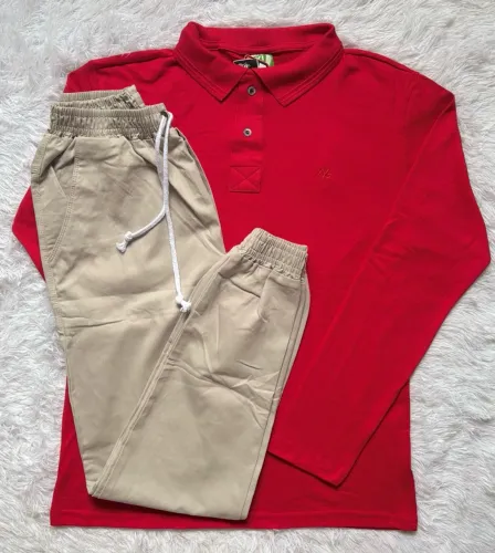 Kit Camisa Polo e Calça Jogger 