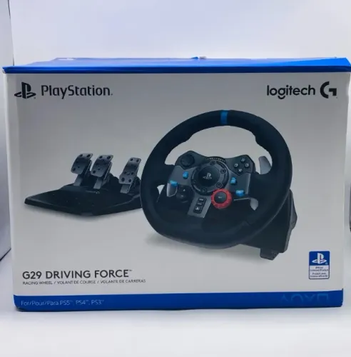 VOLANTE LOGITECH G29 DRIVING FORCE PARA PS5, PS4, PS3 Usado
