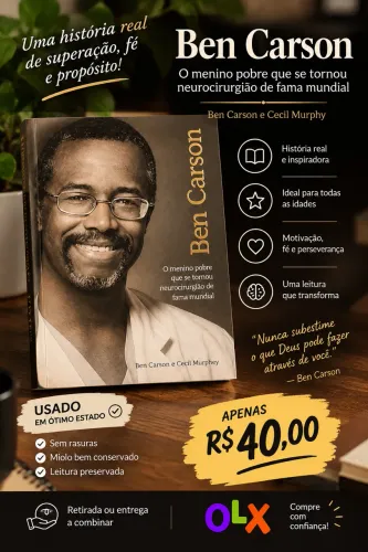 Livro Ben Carson !Usado em Ótimo Estado