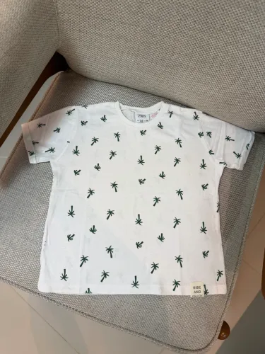 Camiseta Infantil Zara Coqueiro TAM 2/ 3 anos