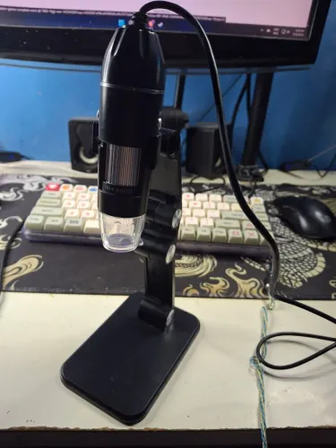 Microscópio Digital USB 1600x com Suporte
