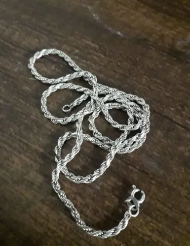 Colar Gold Silver de prata 925 estilo corda. OPORTUNIDADE
