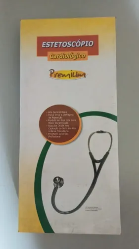 Estetoscópio Cardiológico Premium Preto (Usado)