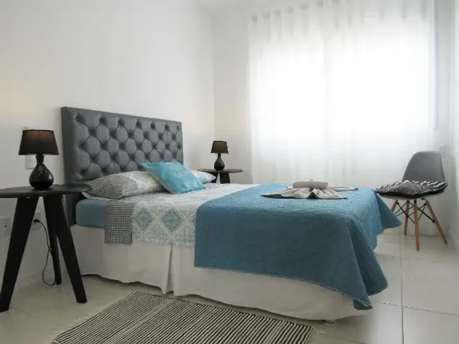 Alugo Mensal ap. TOP em Canasvieiras de 1 quarto c/garagem, academia, piscina