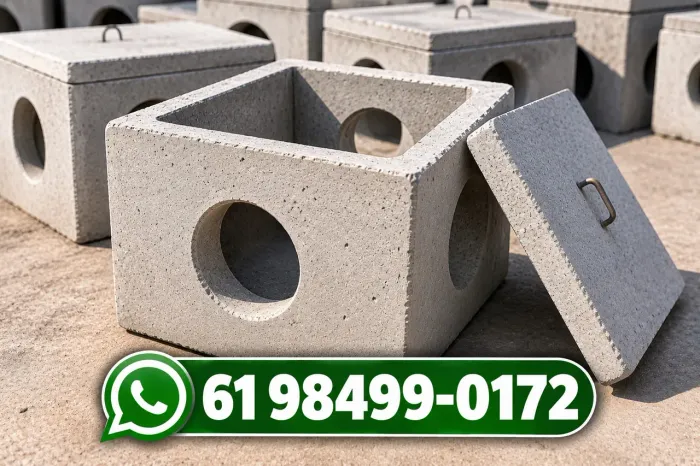 Caixa de Esgoto de Concreto Pré-Moldada