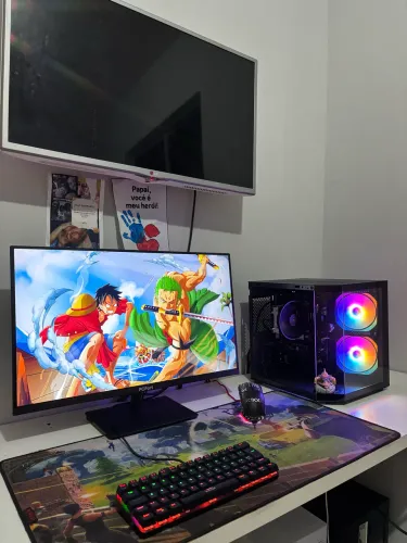 Pc gamer completo novo e garantia - Ryzen 7 5700G + monitor 24 + kit loja wyll informática
