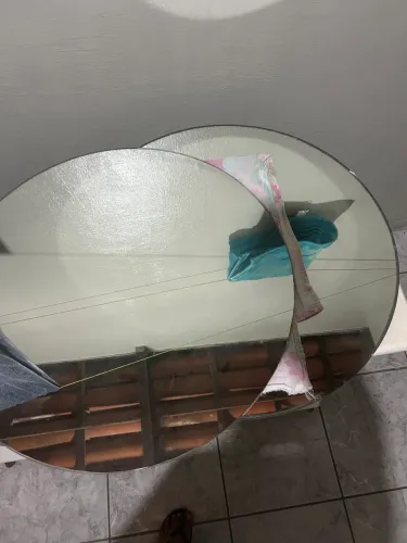 Espelho 60cm diâmetro redondo , tenho duas unidades 