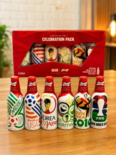 Kit Budweiser Copa do Mundo 2026 - 6 Unidades 330ml (Edição Limitada)