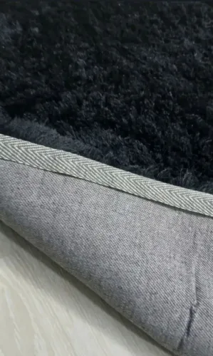 Tapete de qualidade Lisboa preto pelos alto 2 x 2,5