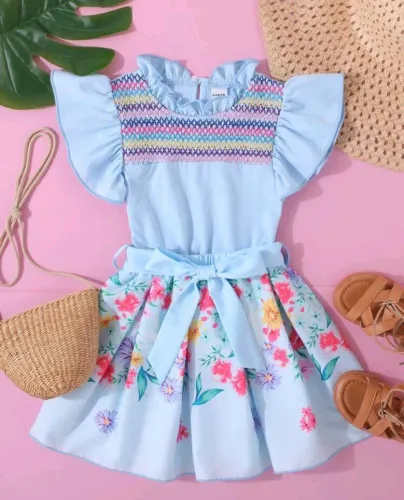 Conjunto Floral Infantil