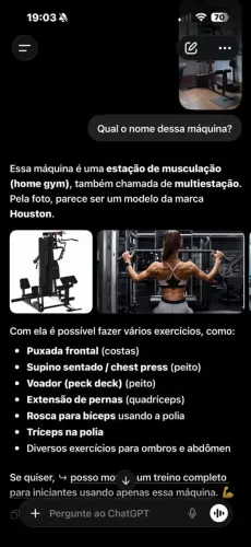 Aparelho de musculação